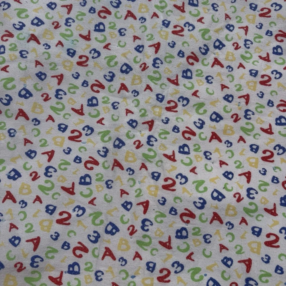 Vintage Handmade Patchwork Tied Quilt Upcycled Clothing Kids 52x63